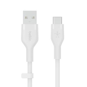 Boost Charge USB-a To USB-c Silicon 3m White
