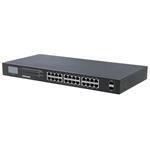 Gigabit Ethernet Poe+ Switch 24 Port With 2 Sfp Ports And LCD Screen