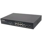 Gigabit Ethernet PoE+ Web-Managed Switch 8 Port with 2 SFP Ports