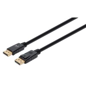 DisplayPort Cable 2m 8k/60hz- Pvc Male/Male Black