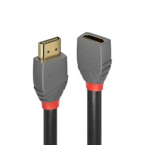 Extension Cable High Speed - Hdmi Male  -  Hdmi Female - Anthraline Black - 3m