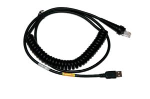 USB Cable Black 5m Coiled