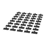 NetShelter Aisle Containment, Mounting Rail Connector, Set of 40, Black