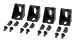 NetShelter Aisle Containment, Right Angle Connector Bracket, Set of 4, Black
