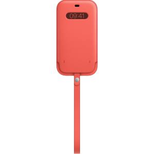iPhone 12 Pro Max Leather Sleeve With Magsafe Pink Citrus