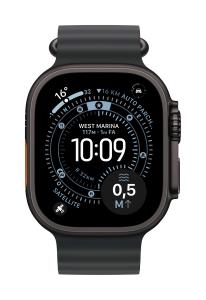 49mm Navy Ocean Band - Black Titanium Finish