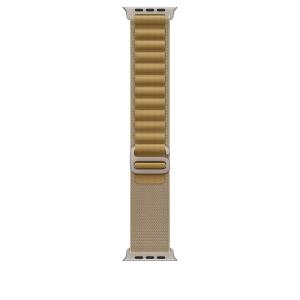 49mm Tan Alpine Loop - Small - Natural Titanium Finish