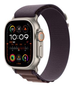 Watch Ultra 2 - 49 Mm - Titanium - Smart Watch With Alpine Loop - Textile - Indigo - Band Size (MRER3B/A)