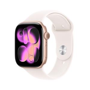 Watch Series 11 Gps 46mm Rose Gold Aluminium Case With Light Blush Sport Band - S/m