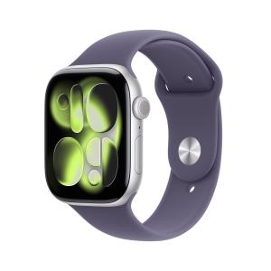 Watch Series 11 Gps 46mm Silver Aluminium Case With Purple Fog Sport Band - M/l