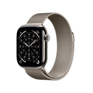 Watch Series 11 Gps + Cellular 42mm Natural Titanium Case With Natural Milanese Loop