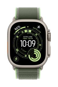 49mm Green/neon Trail loop - s/m - Natural Titanium Finish