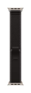 49mm Black/charcoal Trail loop - s/m - Natural Titanium Finish