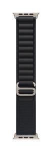 49mm Black Alpine loop - medium - Natural Titanium Finish