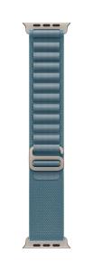 49mm Light Blue Alpine loop - small - Natural Titanium Finish