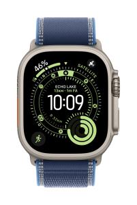 49mm Blue/bright Blue Trail loop - s/m - Black Titanium Finish