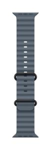 49mm Anchor blue Ocean band - Black Titanium Finish