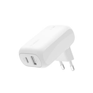 Boostcharge 42w-30w USB-c+12w Dual Wall Charger White