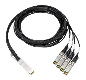 HPE 100GB QSFP28 to 4x25GB SFP28 3m Direct Attach Copper Cable (845416-B21)