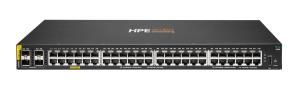 Aruba 6100 48G Class4 PoE 4SFP+ 370W Switch, 48x ports 10/100/1000BASE-T ports 4x 1G/10G SFP ports