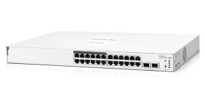 Aruba Instant On 1830 24G 12p Class4 PoE 2SFP 195W Switch, 24 RJ-45 10/100/1000 Class 4 PoE ports