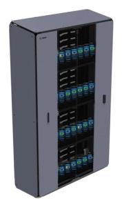 Cabinet Extreme Flat Packed Version With Pdu, Barrel Lock And 2 Keys