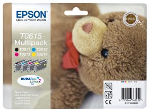Ink Cartridge - T0615 Teddybear - 4x8ml - Yellow / Cyan / Magenta / Black