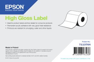 High Gloss Label Continuous Roll 203mm X 60m