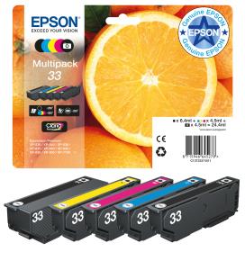 Ink Cartridge - 33 Oranges - 24.4ml Black/ Yellow / Cyan / Magenta / Photo Black