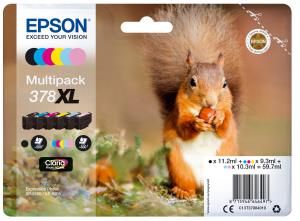 Ink Cartridge - 378xl Squirrel - Black/ Yellow/ Cyan/ Magenta/ Light Magenta/ Light Cyan