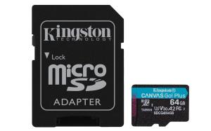 Micro Sdxc Card - Canvas Go Plus  - 64GB - Cl10 - Uhs-l A2 U3 With Adapter