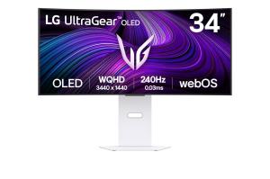 Gaming USB-c Curved Monitor - 34gx90sa-w - 34in - Wqhd (3440x1440) - 5ms - 21:9 Oled - White