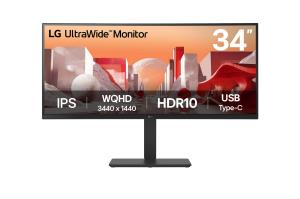Curved USB-c Monitor - UltraWide 34BA75QE-B - 34in - WQHD (3440 x 1440) - 5ms - IPS (21:9) - Black