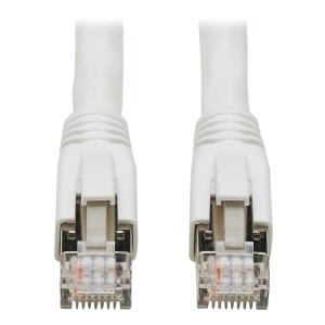 CAT8 25G/40G-CERT SNAGLESS CBL S/FTP RJ45 M/M POE WHT 3.05M