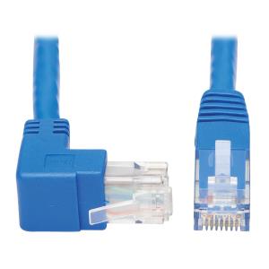 UP-ANGLE CAT6 GIG MOLDED UTP ETHNET CBL RJ45 M/M BLUE 4.57 M