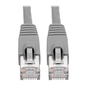 CAT6A 10G SNGLS SHIELDED STP ETHRNT RJ45 M/M POE GREY 7.62M