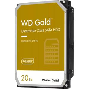 Hard Drive - WD Gold WD202KRYZ - 20TB - SATA 6Gb/s - 3.5in - 7200rpm - 512MB Buffer - 0.29 Power efficiency index