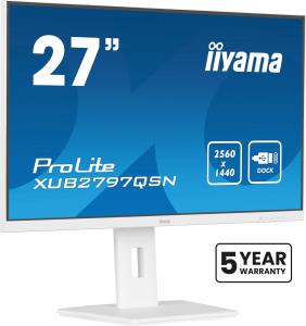 Desktop USB-C Monitor - ProLite XUB2797QSN-W2 - 27in - 2560x1440 (WQHD) - White