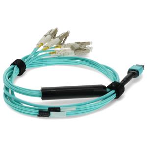 Mpo 4xlc Breakout Patch Cable Om4 Mmf 5m