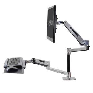 Sit-Stand Desk Arm - WorkFit-LX - Desk - 1 Monitor - Tilt/Pan/Rotation - Up to 42in - Aluminium