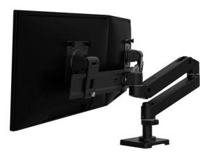 Monitor Mount - LX Pro Desk Dual Direct Arm - Desk - 2 monitor - Tilt/Pan/Rotate - up to 27in - Black