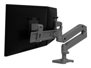 Lx Pro Arm Dual Direct Desk Mount - Industrial Grey
