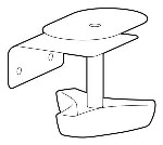 Accessory - Lx Pro Lower Desk Clamp Replacement Kit - Matte Black
