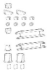 Accessory - Spare Parts Kit Lx Pro Desk Skus - Industrial Grey