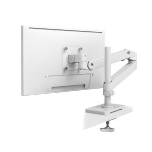 LX Pro Desk Monitor Arm, Tall Pole, Grommet Mount - White