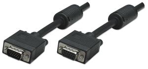 SVGA Cable With Ferrite Hd15/hd15 P/s Extension 5m
