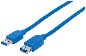 Super Speed USB Extension Cable A Male / A Female 1m Blue