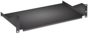 Fixed Shelf - 19in - 2u - 400mm Depth - Black