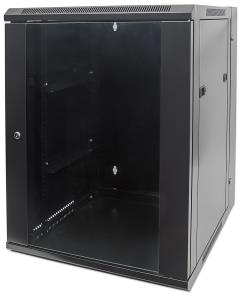 Wallmount Cabinet - 19in - 15U - Double Section - Assembled