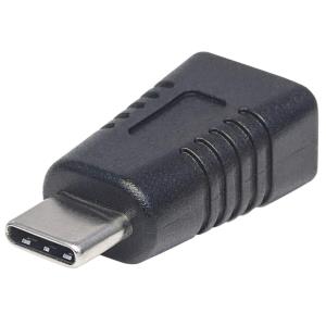 USB 2.0 Cable Type-C Male to Mini-B Female, 480 Mbps, Black
